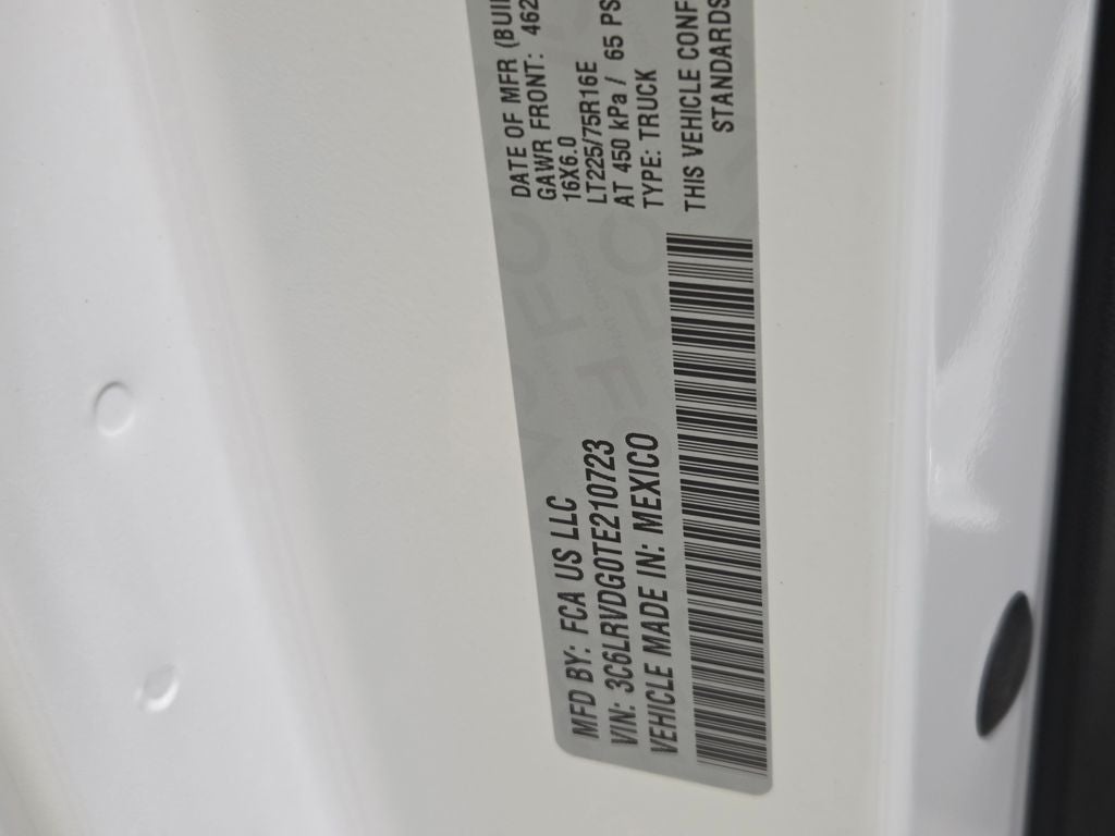 2026 RAM ProMaster 2500 High Roof
