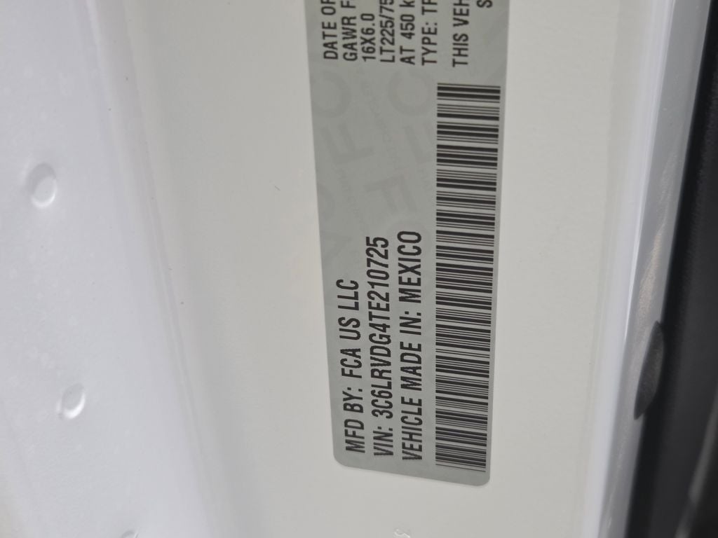 2026 RAM ProMaster 2500 High Roof