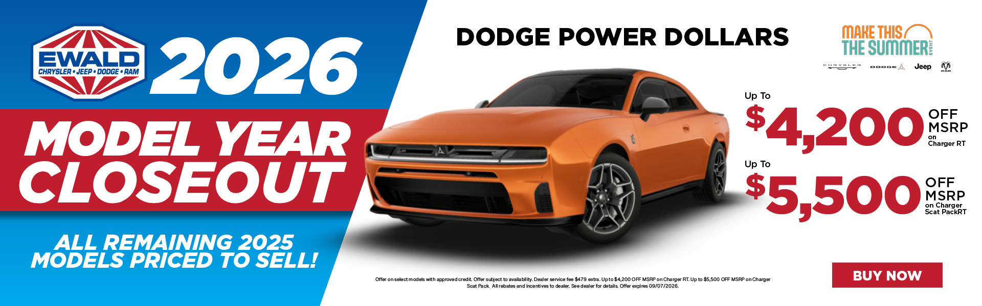 Dodge Power Dollars up to $5,500 off MSRP
