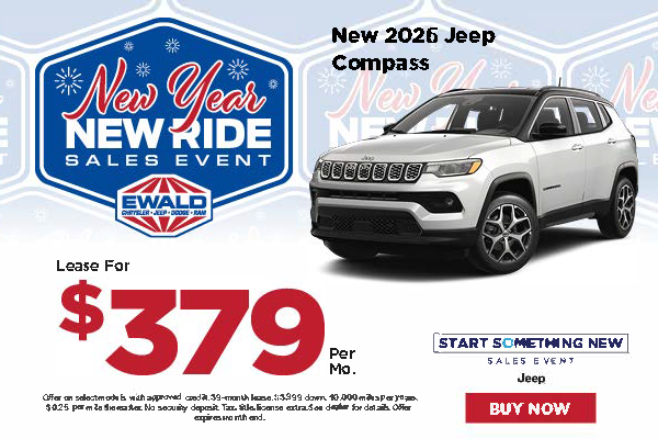 2026 Jeep Compass Lease for $379 per mo 