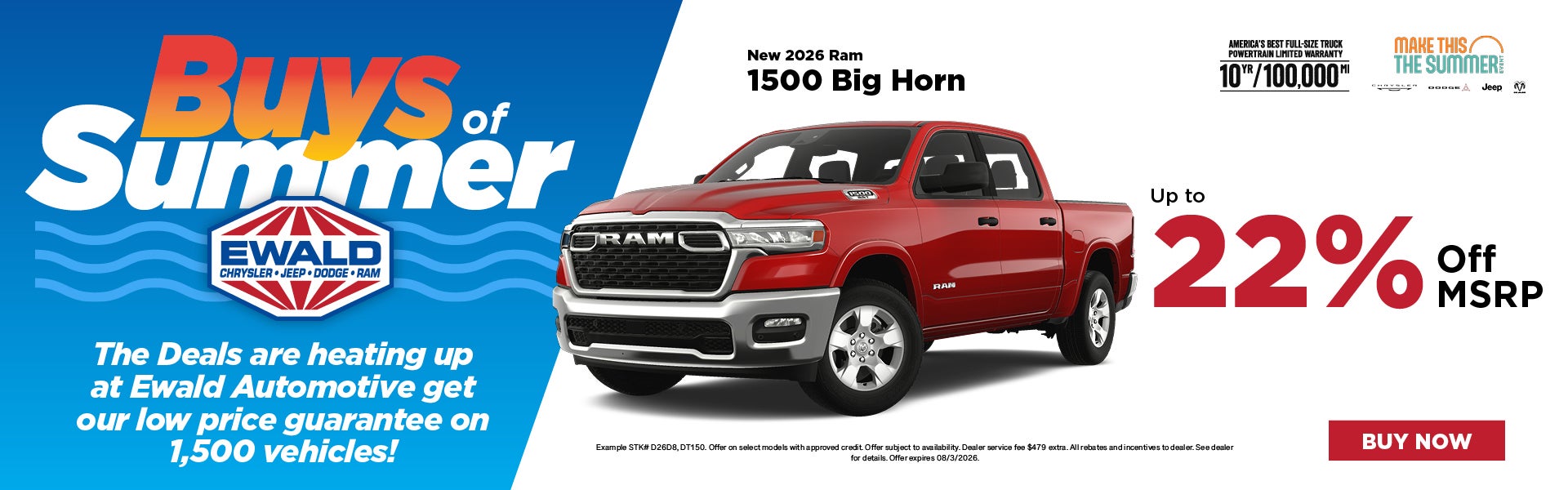 2026 Ram 1500 Big Horn up to 22% off MSRP