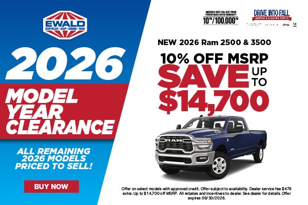 2026 Ram 2500 & 3500 up to 10% off MSRP