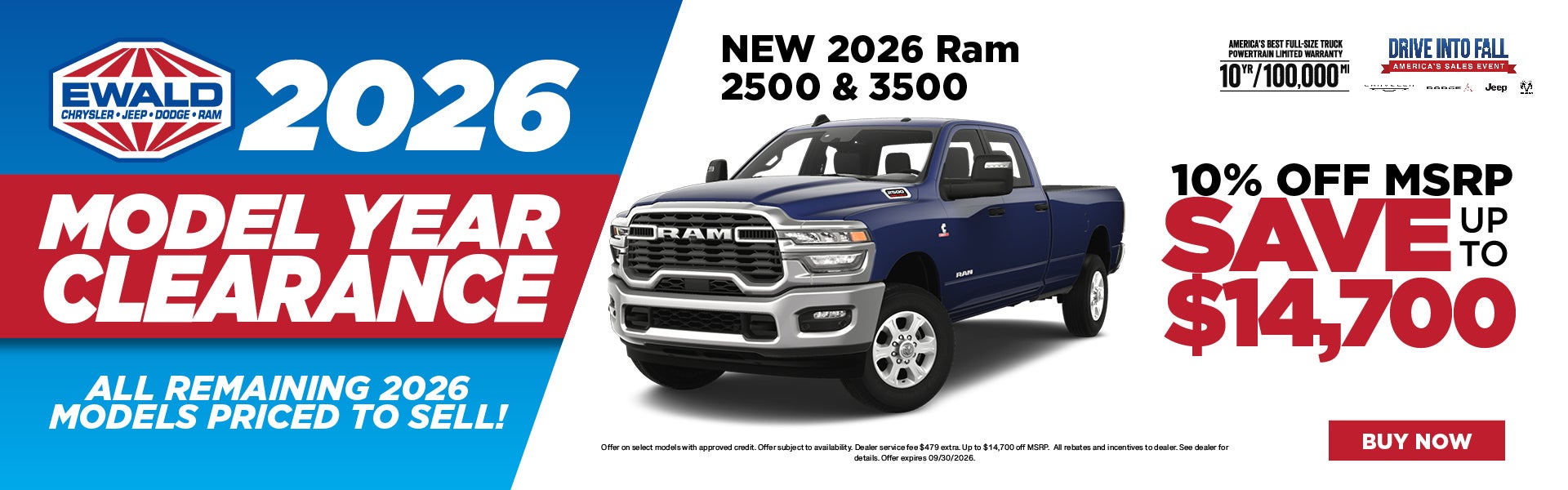 2026 Ram 2500 & 3500 up to 10% off MSRP
